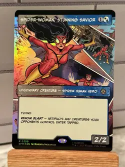 Spider-Woman, Stunning Savior - 0230 - R - Borderless - Foil - MTG - NM/M - Image 1
