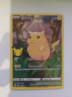 Pikachu 005/025 Holo Rare Celebrations Pokemon Near Mint - Image 1