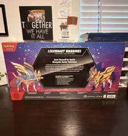 Pokemon Legendary Warriors Premium Collection Box Zacian Zamazenta Promo 2022 - Image 2
