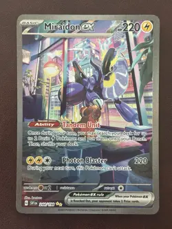 Pokemon TCG Miraidon EX Scarlet & Violet Base Set Holo Card 244/198 Sir - Image 1