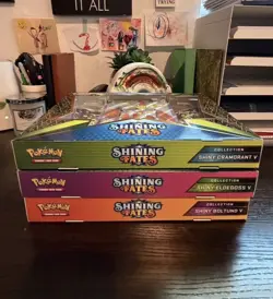 Pokemon TCG: Shining Fates Boltund V Cramorant V Eldegoss V New Set Of 3x Boxes - Image 4