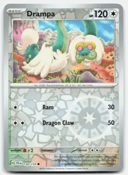 Drampa 130/159 Common Journey Together Pokemon Reverse Holo Near Mint - Image 1