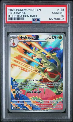 2025 Pokemon Dri En-Destined Rivals #188 Hydrapple Illustration Rare PSA 10 - Image 1