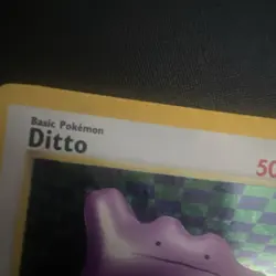 WOTC Ditto 3/62 Fossil Unlimited Holo Rare ink print LP - Image 3