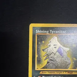 Pokemon TCG Shining Tyranitar Neo Destiny Holo Card 113/105 MP - Image 5