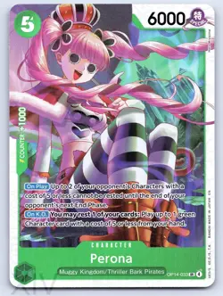 Perona OP14-033 One Piece The Azure Sea's Seven Super Rare - Sample - Image 1