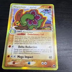 Pokemon Meganium 4/101 Dragon Frontiers Reverse Holo Rare Stamp 2006 Card - Image 1