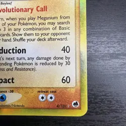 Pokemon Meganium 4/101 Dragon Frontiers Reverse Holo Rare Stamp 2006 Card - Image 4