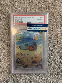 Dwebble PSA 10 AR SV11B Black Bolt 135 Art Rare Pokemon Card - Image 1