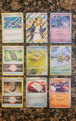 Pokemon TCG Surging Sparks 7-Card Mixed Lot Ceruledge Volo Foil VSTAR EN - Image 1