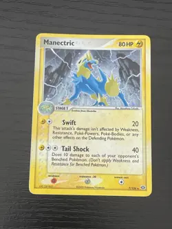 Pokemon Card Manectric 7/106 EX Emerald Holo Near mint - Image 1