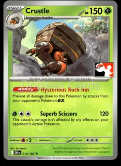 Crustle 012/182 Rare Prize Pack Series Cards Pokemon NM/M - Image 1