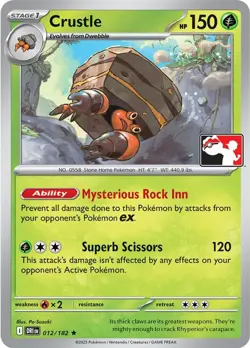Crustle 012/182 Rare Prize Pack Series Cards Pokemon NM/M - Image 3