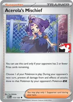 Acerola's Mischief 113/132 Uncommon Prize Pack Series Cards Pokemon NM/M - Image 3