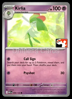 Kirlia 059/132 Common Prize Pack Series Cards Pokemon NM/M - Image 1