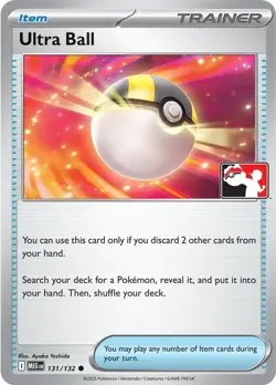 Ultra Ball 131/132 Common Prize Pack Series Cards Pokemon NM/M - Image 3