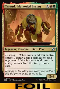 Tannuk, Memorial Ensign ** FOIL ** Edge of Eternities - CUC NM MTG - Image 1