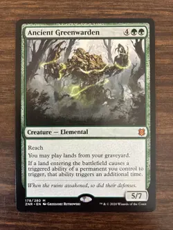 Magic: The Gathering Ancient Greenwarden Zendikar Rising Mythic 178/280 - Image 1