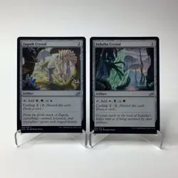 (2) Magic The Gathering: Indatha Crystal & Zagoth Crystal MTG 2020 Ikoria LP - Image 1