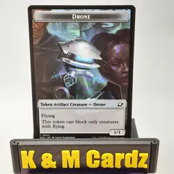 MTG - Edge of Eternities - Robot Drone - Double-Sided Token - #0003 - NM - Image 1