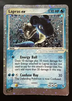 2003 Pokemon Ruby and Sapphire 99/109 Lapras EX (HP) - Image 1