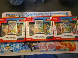 Pokemon First Partner - Series 2 Illustration Collection - Lot of 3 - Image 1