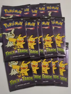 Pokemon TCG Trick or Trade Sealed Booster Pack: Lot of 15 Packs - Image 1