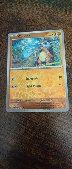Cubone 076/159 Common Journey Together Pokemon Reverse Holo Near Mint - Image 1