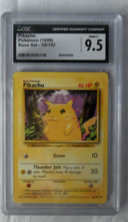 Pikachu 1999 Pokemon Game Base Set #58/102 Yellow Cheeks Pikachu Grade 9.5 - Image 2