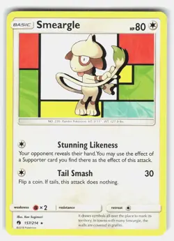 Smeargle 157/214 Pokemon SM - Lost Thunder *NM* - Image 1