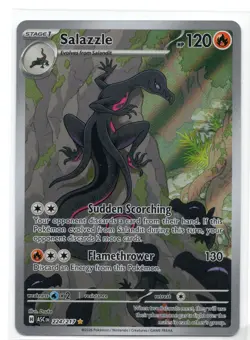 Pokemon TCG Ascended Heroes Salazzle 224/217 Mega Attack Illustration Rare NM IR - Image 1