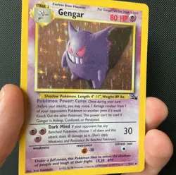 Pokemon Gengar 5/62 Fossil Holo Rare English 1999 HP80 Wizards of the Coast - Image 3