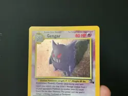 Pokemon Gengar 5/62 Fossil Holo Rare English 1999 HP80 Wizards of the Coast - Image 5