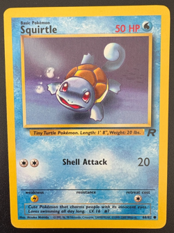 Pokemon TCG Squirtle Team Rocket 68/82 Regular LP - Image 1