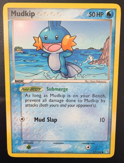 Pokemon TCG Mudkip EX Crystal Guardians 57/100 Regular LP - Image 1