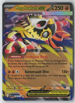 Pokemon Mega Hawlucha ex #116/217 ME: Ascended Heroes Near Mint or Better - Image 1
