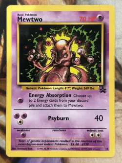 Pokemon Mewtwo WOTC Black Star Promo #14 English Regular - MP 🔥 - Image 1