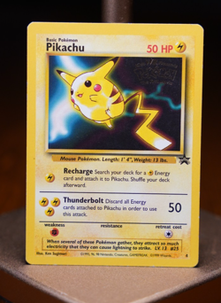 Pokemon Pikachu #4 WB Kids Movie Promo Black Star 1999 Vintage WOTC LP - Image 1