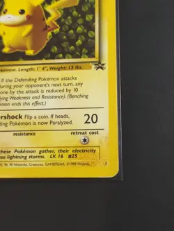 Pokemon TCG Pikachu Black Star Promo Non-Holo #1 WOTC Vintage 1999 - Image 5