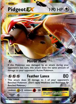 Pidgeot EX 64/108 Holo EX Rare Evolutions Pokemon Near Mint - Image 1