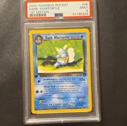Pokemon Team Rocket Dark Wartortle 46/82 1st Edition ENG PSA 9 2000 - Image 1