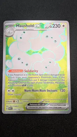 Maushold ex 233/182 Ultra Rare Paradox Rift Pokemon Holo Near Mint - Image 2