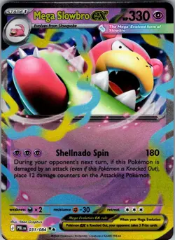 Mega Slowbro ex Pitch Black 031/084 Double Rare Holo Pokemon Near Mint - Image 1