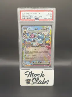 Pokemon TCG: Surprise Box Glaceon ex (Prismatic Evolutions Stamp) 026/131 PSA 10 - Image 1