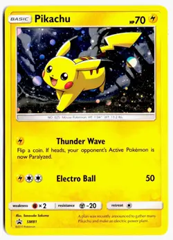 Pikachu - SM81 Holo Promo Sun & Moon Promo Pokemon NM - Image 1
