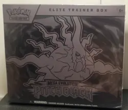 Pokemon Mega Evolution Pitch Black Elite Trainer Box ETB New Factory Sealed - Image 1