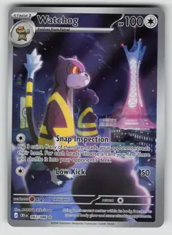 Watchog 097/086 Holo Illustration Rare Chaos Rising Pokemon Near Mint - Image 1