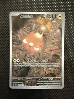 Pokemon TCG Stunfisk Illustration Surging Sparks 202/191 - Image 1