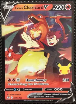 The Pokemon Company Lance's Charizard V SWSH133 Promo Holo Eng Near Mint - Image 1
