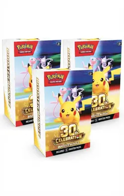 3x Pokemon TCG 30th Anniversary Booster Bundle Presale BRAND NEW *Presale* - Image 1